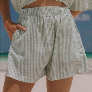 Daily Drills seersucker resort shorts